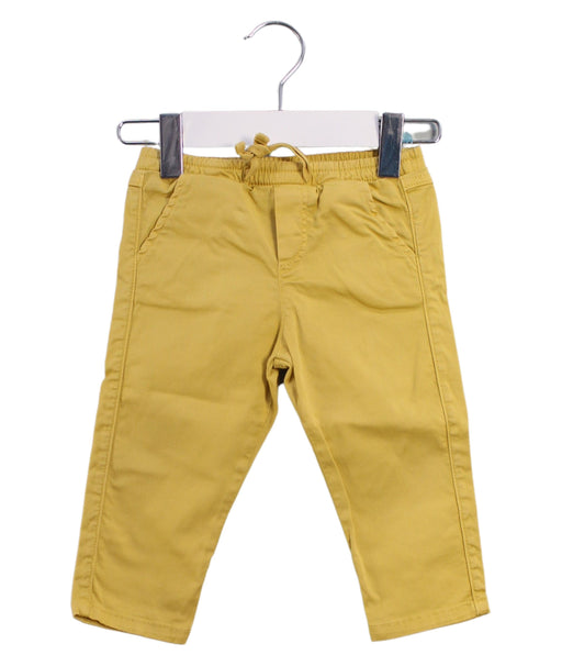 A Yellow Casual Pants from Tartine et Chocolat in size 6-12M for boy. (Front View)