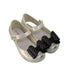 A Grey Flats from Mini Melissa in size 3T for girl. (Front View)