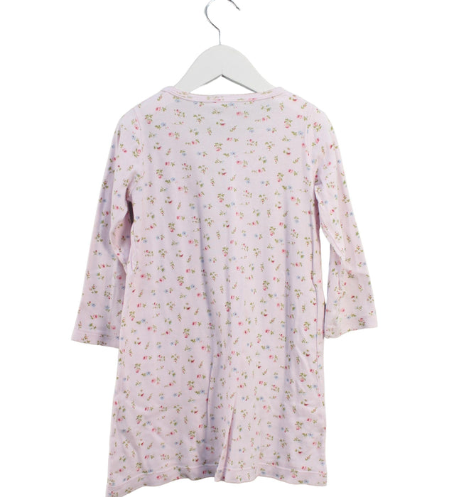 A Pink Nightgowns from Petit Bateau in size 4T for girl. (Back View)