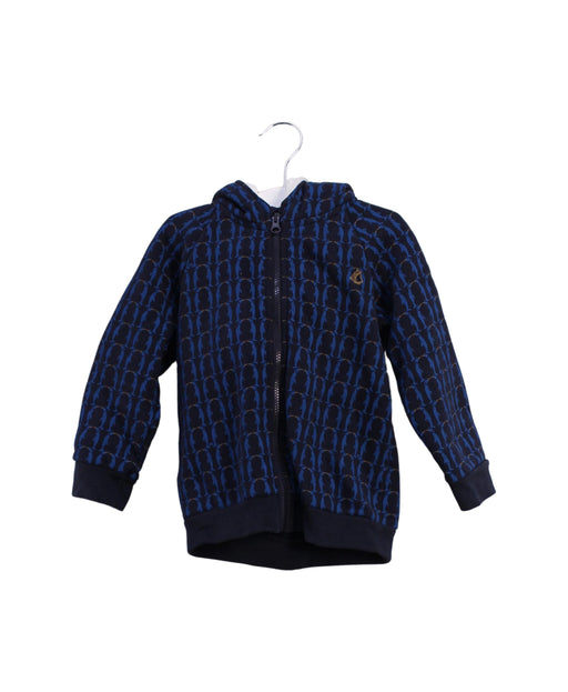 A Blue Lightweight Jackets from Petit Bateau in size 18-24M for boy. (Front View)
