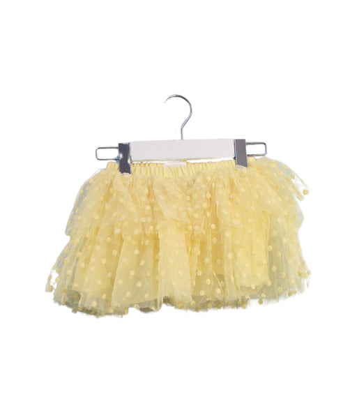A Yellow Short Skirts from Seed in size 2T for girl. (Front View)