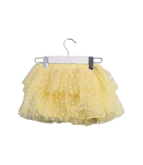 A Yellow Short Skirts from Seed in size 2T for girl. (Back View)