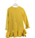 A Yellow Long Sleeve Dresses from Elsy in size 6T for girl. (Back View)