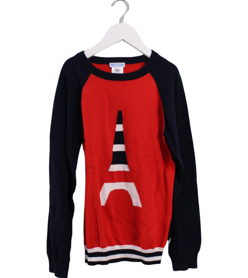 A Red Knit Sweaters from Jacadi in size 10Y for boy. (Front View)