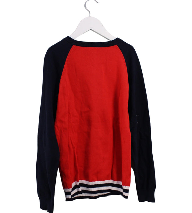 A Red Knit Sweaters from Jacadi in size 10Y for boy. (Back View)