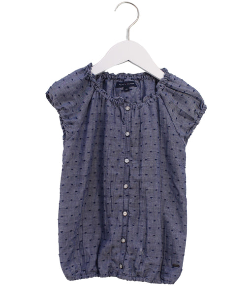 A Blue Short Sleeve Tops from Tommy Hilfiger in size 8Y for girl. (Front View)