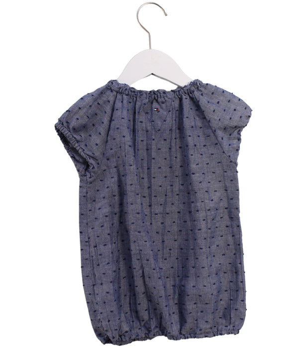 A Blue Short Sleeve Tops from Tommy Hilfiger in size 8Y for girl. (Back View)
