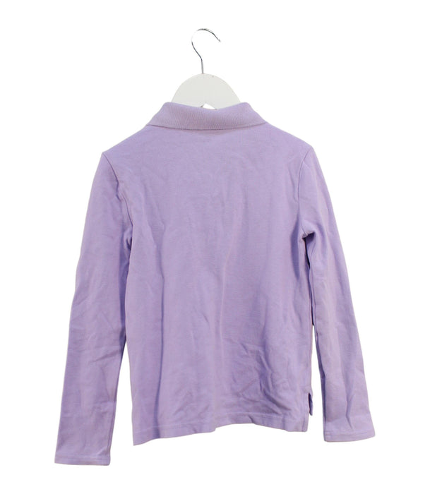 A Purple Long Sleeve Polos from Polo Ralph Lauren in size 6T for girl. (Back View)