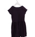 A Navy Short Sleeve Dresses from Petit Bateau in size 8Y for girl. (Back View)