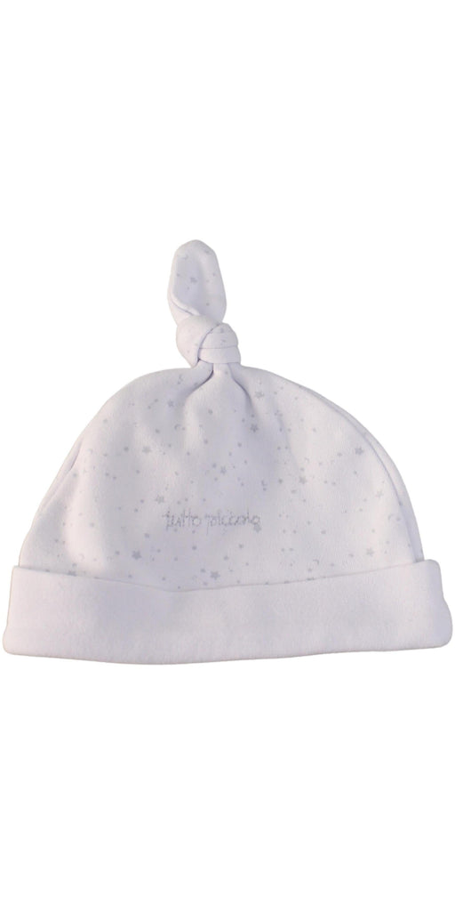 A White Beanies from Tutto Piccolo in size 0-3M for girl. (Front View)