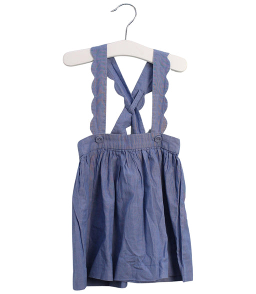 A Blue Overall Dresses from Jacadi in size 18-24M for girl. (Front View)