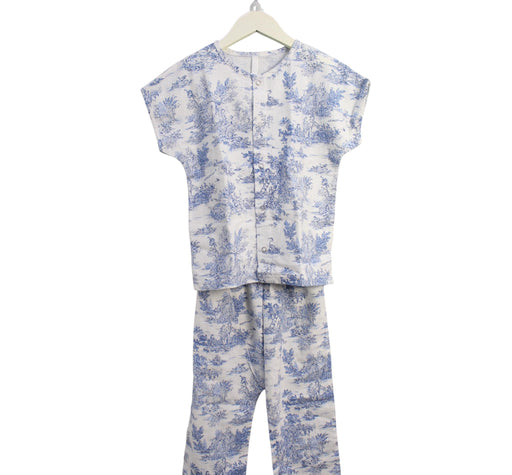 A White Pyjama Sets from Nothing Fits But in size 5T for girl. (Front View)