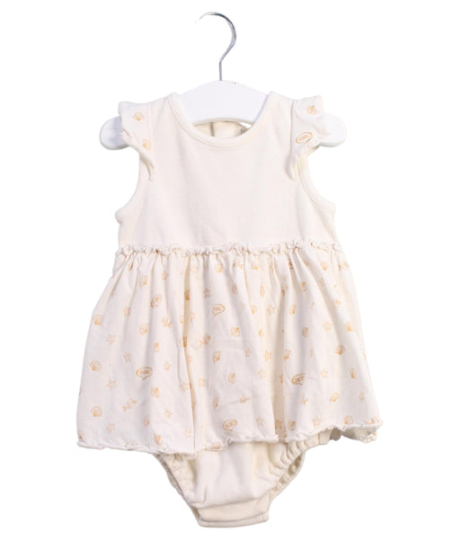 A Ivory Sleeveless Bodysuits from Little Marc Jacobs in size 6-12M for girl. (Front View)