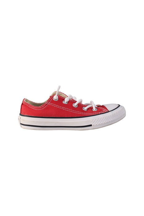 A Red Sneakers from Converse in size EU29 for boy. (Back View)