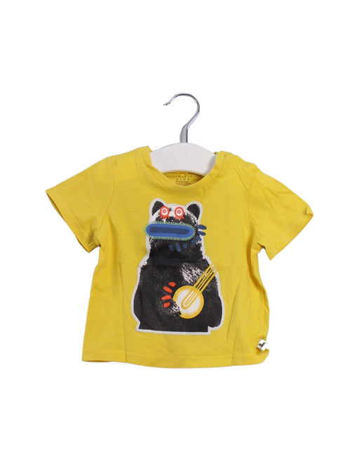A Yellow Short Sleeve T Shirts from Stella McCartney in size 6-12M for boy. (Front View)