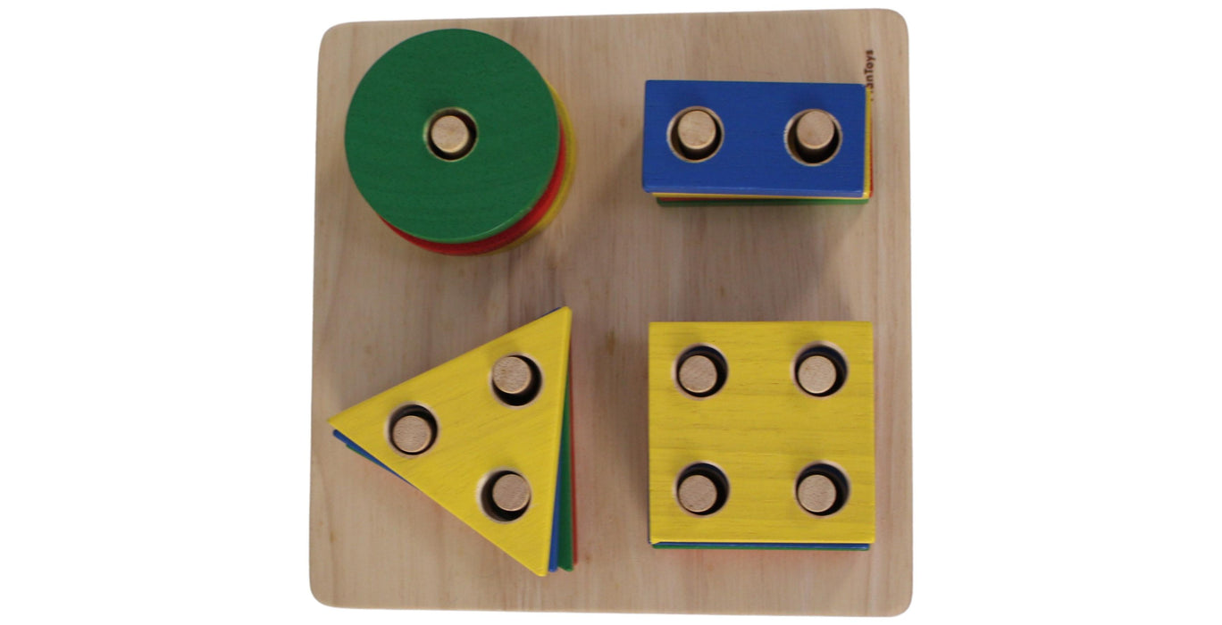 Plan Toys Geometric Sorting Board 2T+