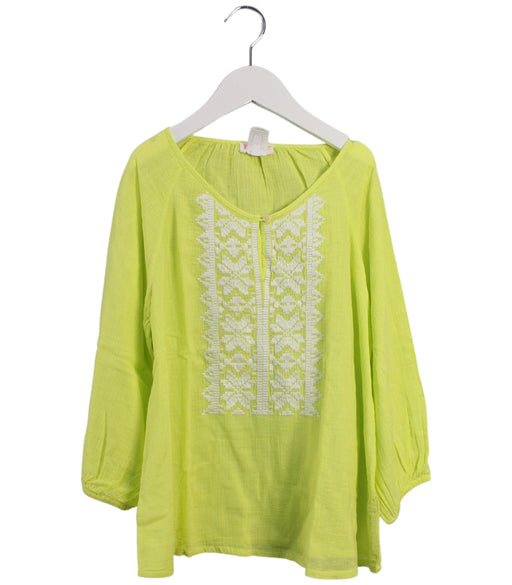 A Yellow Long Sleeve Tops from Crewcuts in size 14Y for girl. (Front View)