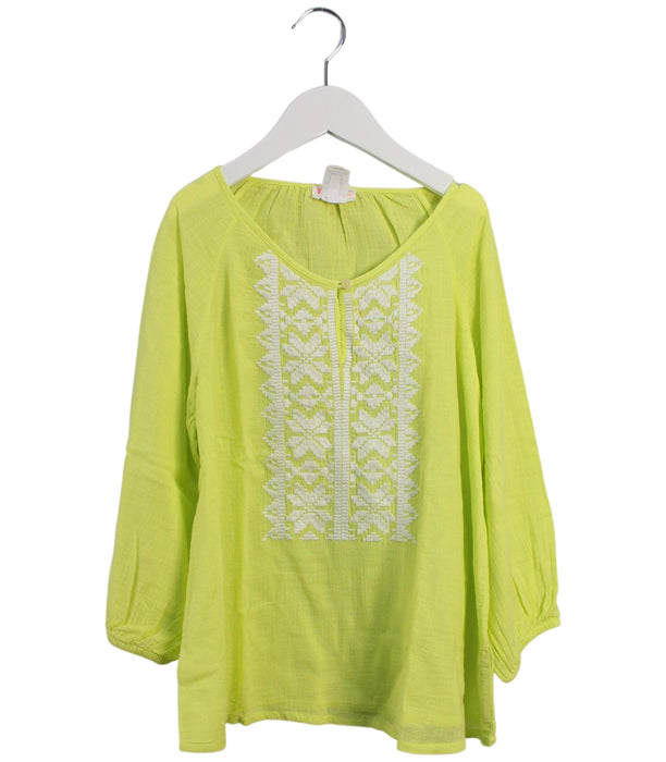 A Yellow Long Sleeve Tops from Crewcuts in size 14Y for girl. (Front View)
