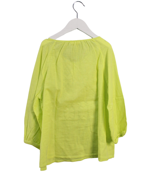 A Yellow Long Sleeve Tops from Crewcuts in size 14Y for girl. (Back View)