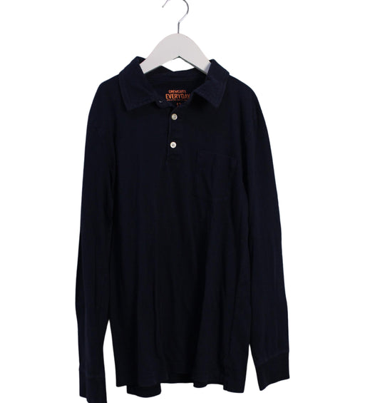 A Navy Long Sleeve Polos from Crewcuts in size 12Y for boy. (Front View)