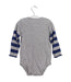 A Grey Long Sleeve Bodysuits from Burberry in size 6-12M for boy. (Back View)