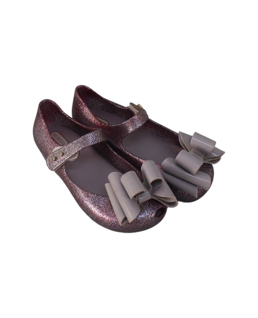 A Purple Flats from Mini Melissa in size EU30 for girl. (Front View)