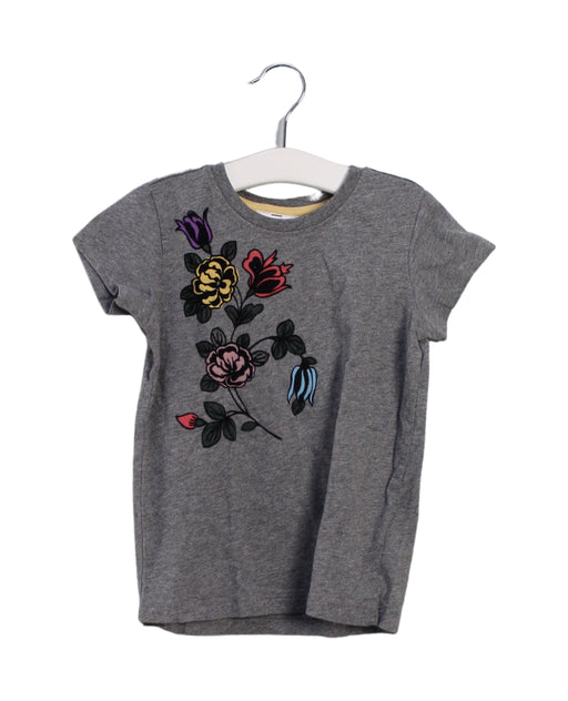 A Grey Short Sleeve T Shirts from Hanna Andersson in size 2T for girl. (Front View)