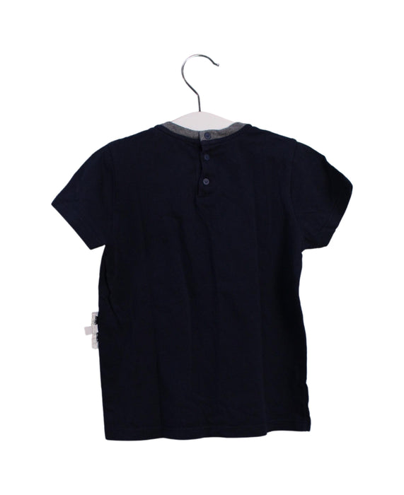 A Navy Short Sleeve T Shirts from Emporio Armani in size 3T for boy. (Back View)