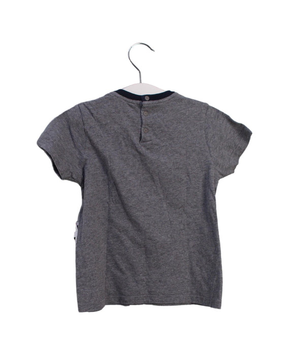 A Grey Short Sleeve T Shirts from Emporio Armani in size 3T for boy. (Back View)