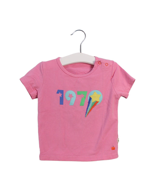 A Pink Short Sleeve T Shirts from The Bonnie Mob in size 18-24M for girl. (Front View)