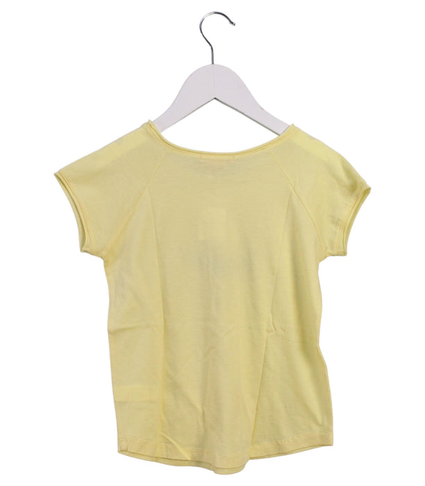 A Yellow Short Sleeve T Shirts from Bonpoint in size 6T for girl. (Back View)