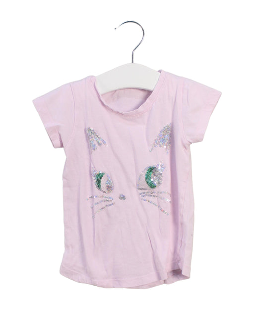 A Pink Short Sleeve T Shirts from Simple Kids in size 2T for girl. (Front View)
