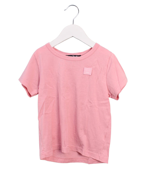 A Pink Short Sleeve T Shirts from Acne Studios in size 3T for boy. (Front View)