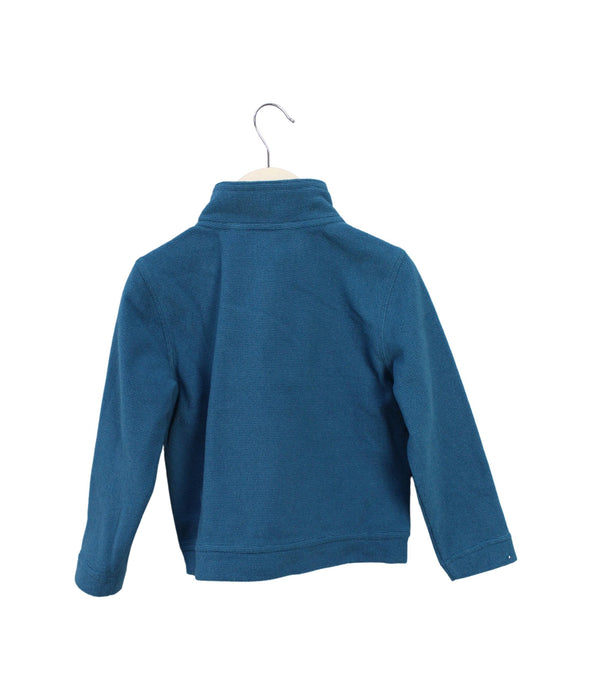 A Teal Buttoned Sweatshirts from Aigle in size 4T for boy. (Back View)
