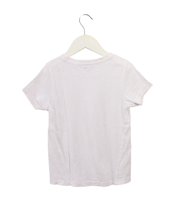 A White Short Sleeve T Shirts from DPAM in size 5T for girl. (Back View)