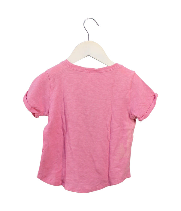 A Pink Short Sleeve T Shirts from Crewcuts in size 2T for girl. (Back View)