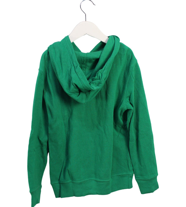 A Green Hooded Sweatshirts from Polo Ralph Lauren in size 7Y for boy. (Back View)