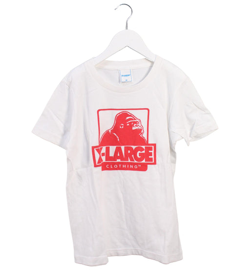 A White Short Sleeve T Shirts from XLARGE Kids in size 8Y for boy. (Front View)