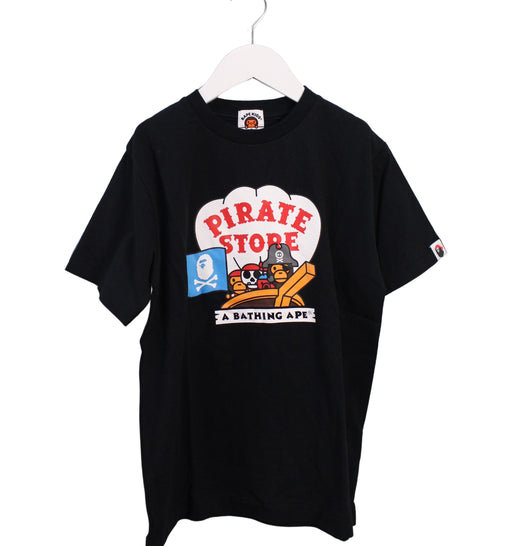 A Black Short Sleeve T Shirts from BAPE KIDS in size 10Y for boy. (Front View)
