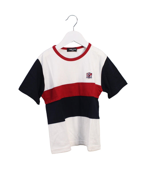 A Multicolour Short Sleeve T Shirts from Comme Ca Ism in size 5T for boy. (Front View)