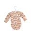A Brown Long Sleeve Bodysuits from Hust & Claire in size 0-3M for boy. (Back View)