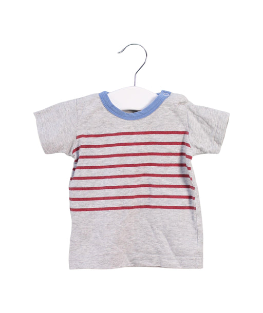 A Grey Short Sleeve T Shirts from Hust & Claire in size 0-3M for boy. (Front View)