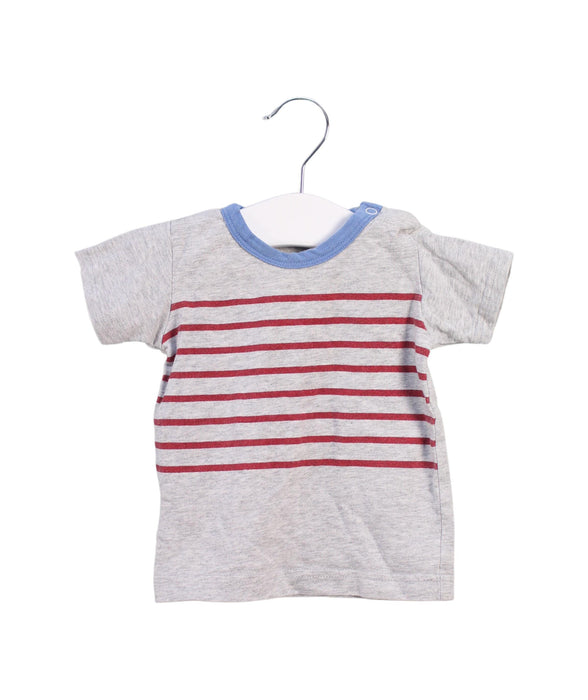 A Grey Short Sleeve T Shirts from Hust & Claire in size 0-3M for boy. (Front View)