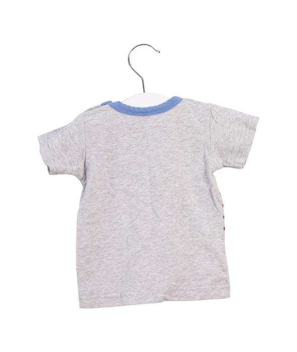 A Grey Short Sleeve T Shirts from Hust & Claire in size 0-3M for boy. (Back View)