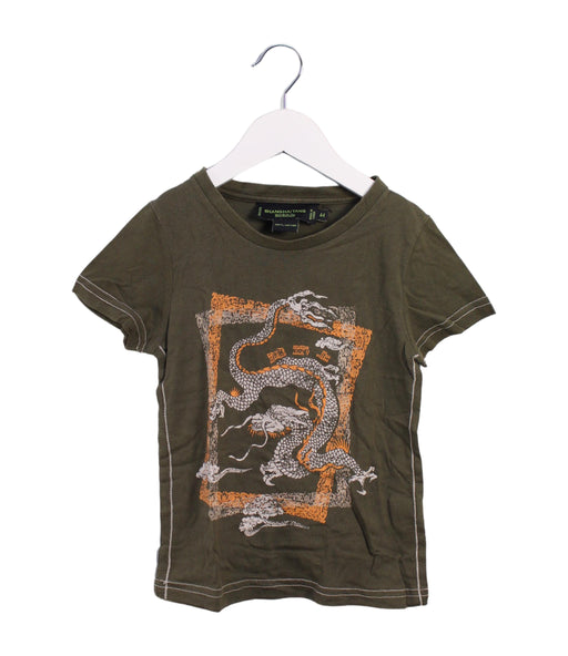 A Brown Short Sleeve T Shirts from Shanghai Tang in size 4T for boy. (Front View)