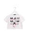 A White Short Sleeve T Shirts from Miss Blumarine in size 8Y for girl. (Front View)