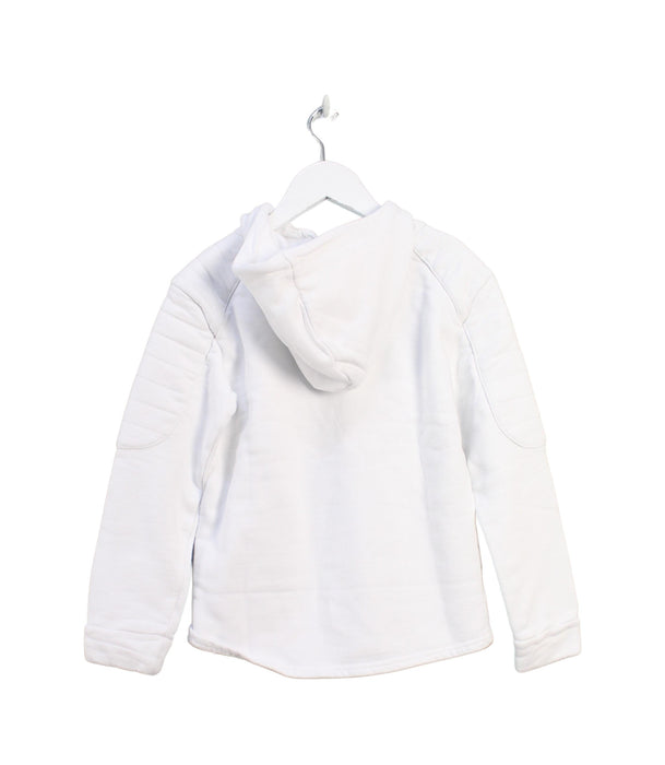 A White Hooded Sweatshirts from Balmain in size 8Y for neutral. (Back View)