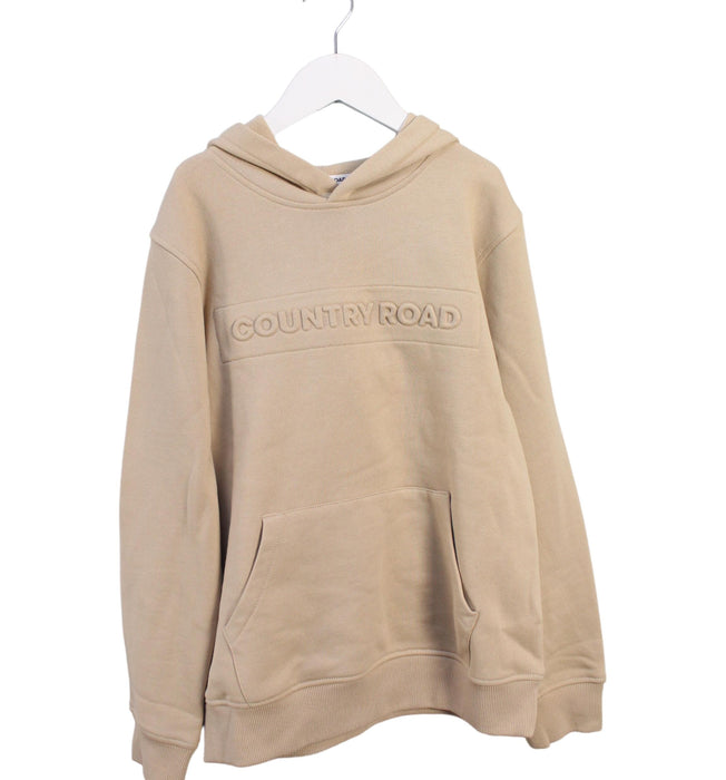 A Beige Hooded Sweatshirts from Country Road in size 10Y for girl. (Front View)