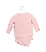 A Pink Long Sleeve Bodysuits from Seed in size 6-12M for girl. (Back View)