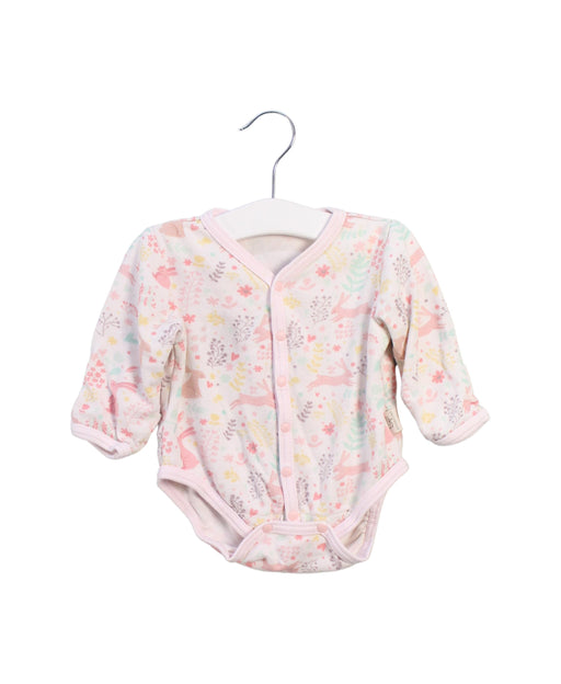A Pink Long Sleeve Bodysuits from Primeval in size 3-6M for girl. (Front View)